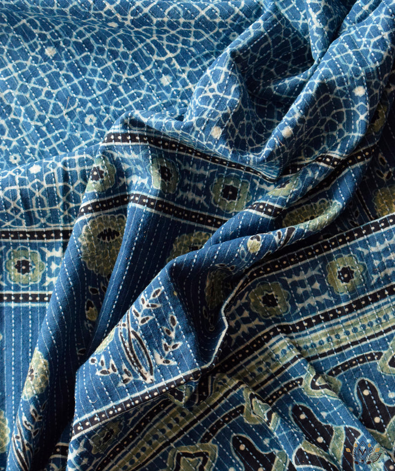 AJRAKH COTTON HAND BLOCK PRINTED TWO PIECE SUIT