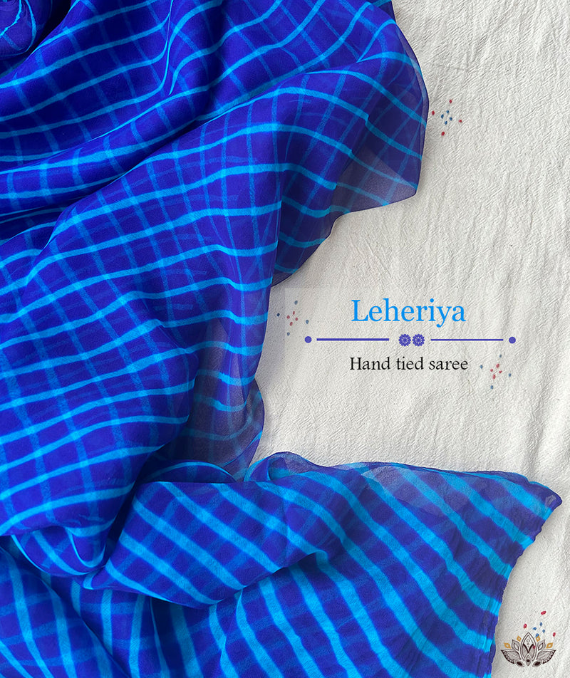 Leheriya  Saree - Pure Chiffon