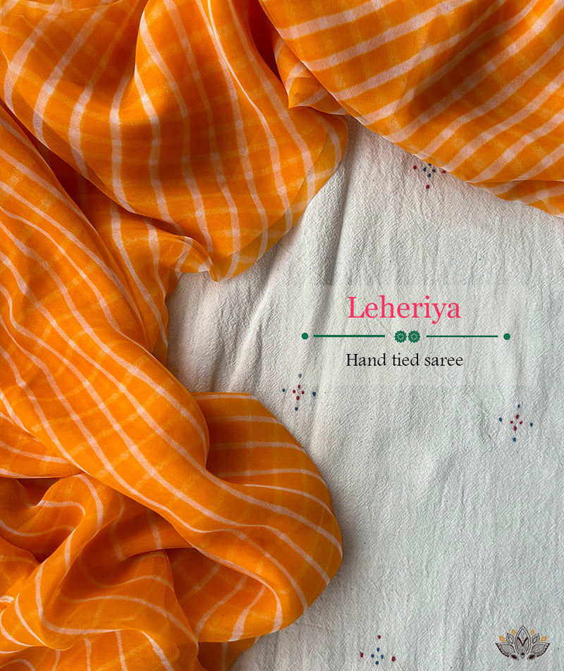 Leheriya  Saree - Pure Chiffon