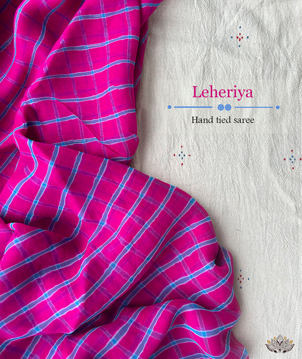 Leheriya  Saree - Pure Chiffon