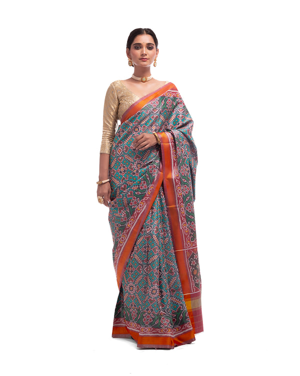 Patola Semi Double Ikat Sarees