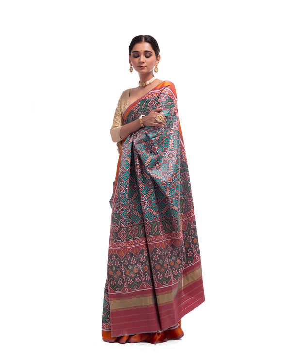 Patola Semi Double Ikat Sarees