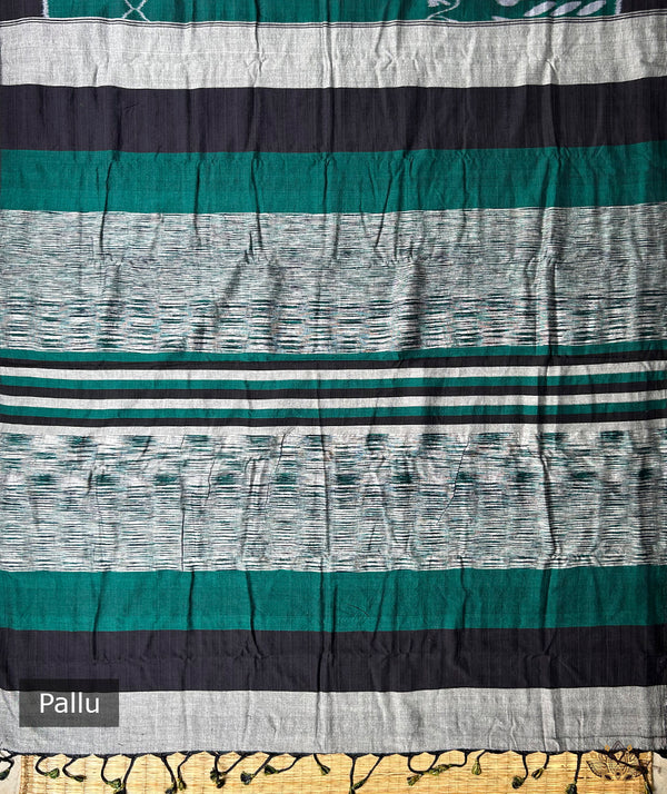 Maniabandha Single Ikat Handwoven Saree