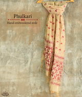 Phulkari Hand Embroidery Stole