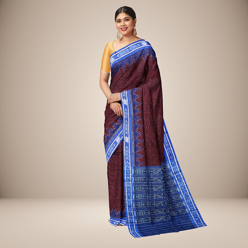 Nuapatna  Cotton Handwoven Saree