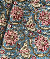 Sanganer Handblock Printed Yardage Fabric