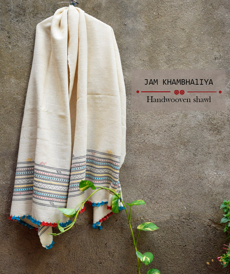 JAM KHAMBHADIYA HAND WOVEN SHAWL