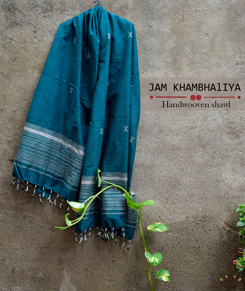 JAM KHAMBHADIYA HAND WOVEN SHAWL