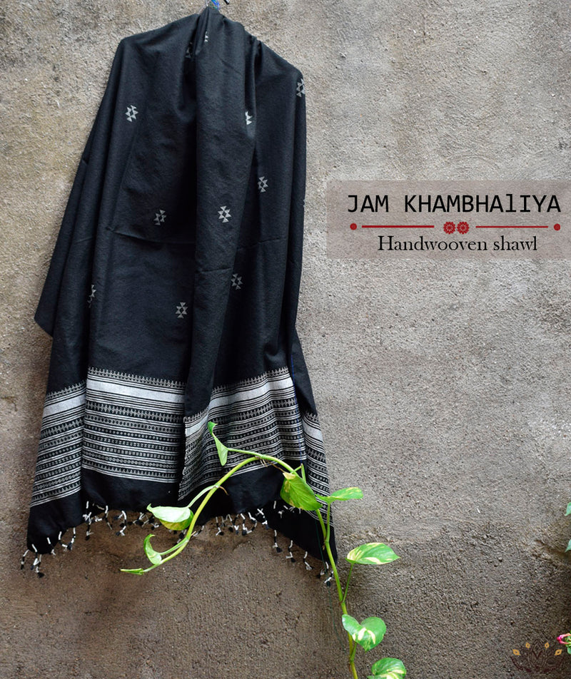 JAM KHAMBHADIYA HAND WOVEN SHAWL