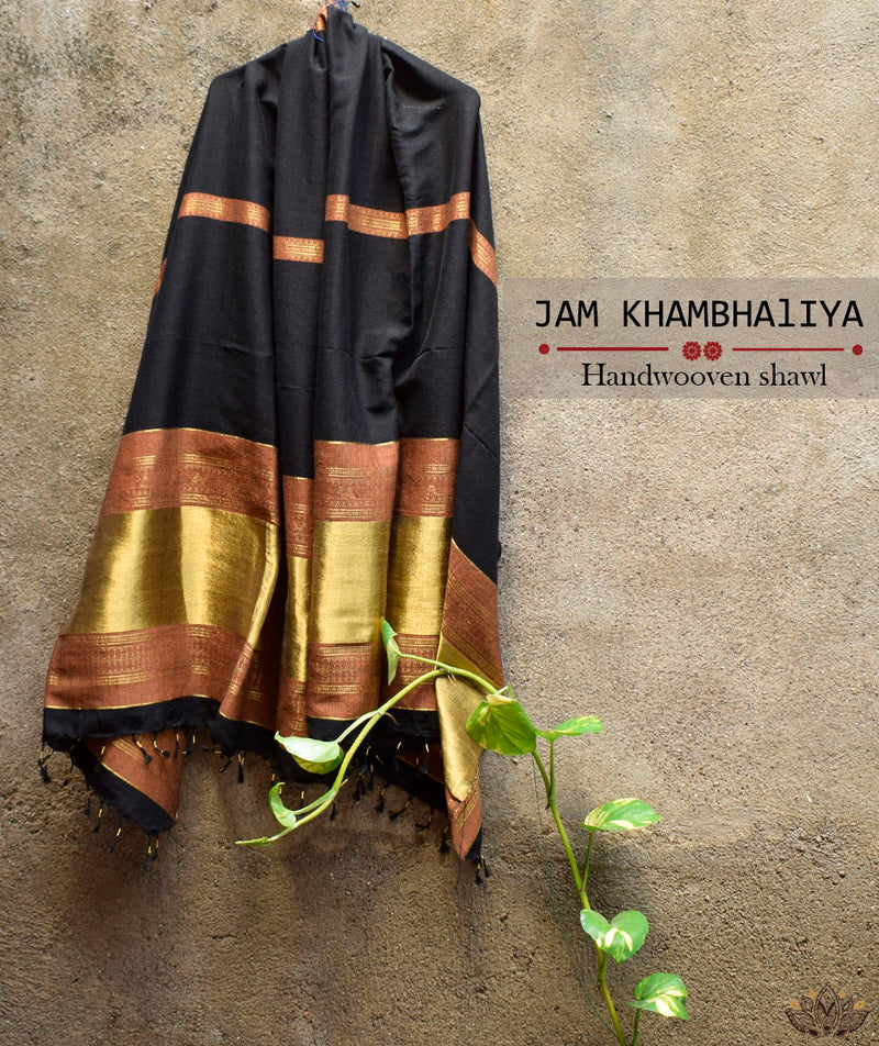 JAM KHAMBHADIYA HAND WOVEN SHAWL