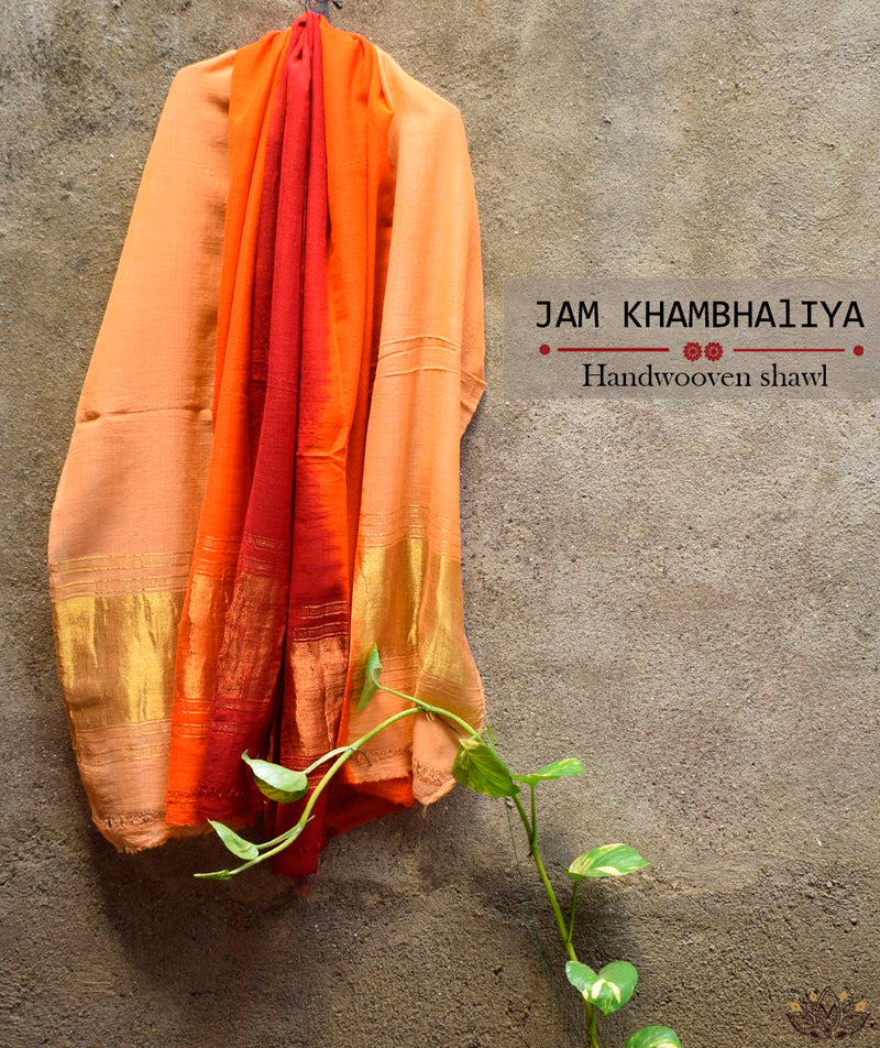 JAM KHAMBHADIYA HAND WOVEN SHAWL