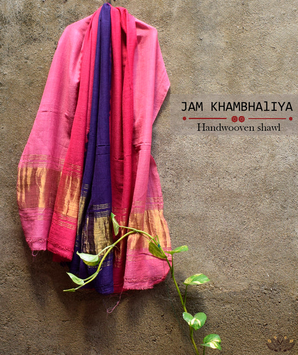 JAM KHAMBHADIYA HAND WOVEN SHAWL