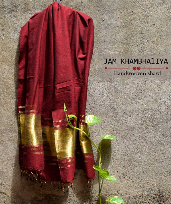 JAM KHAMBHADIYA HAND WOVEN SHAWL