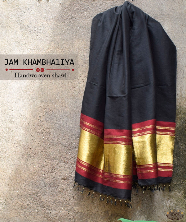 JAM KHAMBHADIYA HAND WOVEN SHAWL