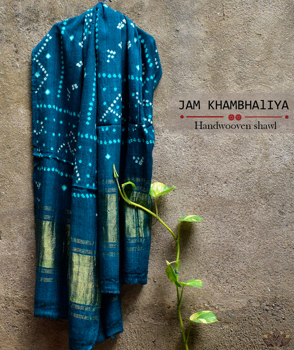 JAM KHAMBHADIYA HAND WOVEN SHAWL