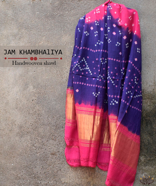 JAM KHAMBHADIYA HAND WOVEN SHAWL