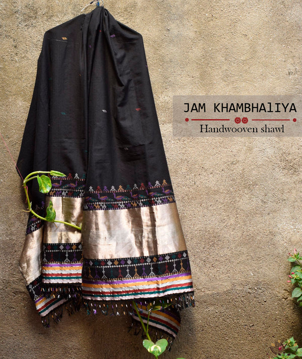 JAM KHAMBHADIYA HAND WOVEN SHAWL