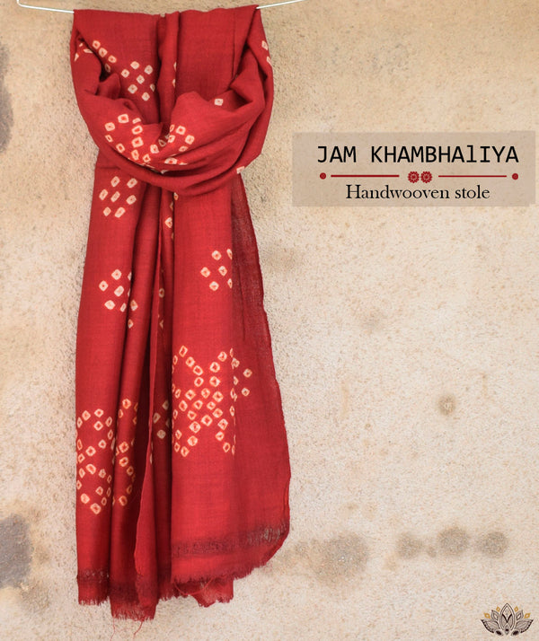 JAM KHAMBHADIYA HAND WOVEN STOLE