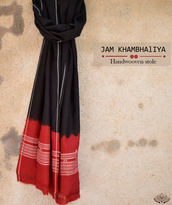JAM KHAMBHADIYA HAND WOVEN STOLE