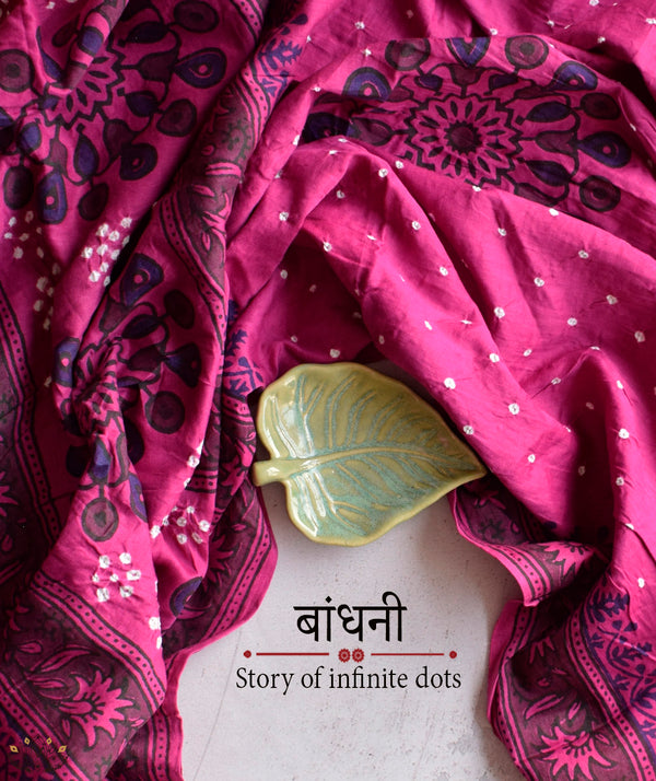 BANDHANI COTTON SAREE