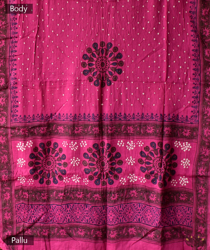 BANDHANI COTTON SAREE