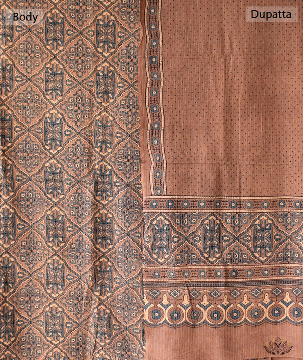 AJRAKH COTTON HAND BLOCK PRINTED TWO PIECE SUIT