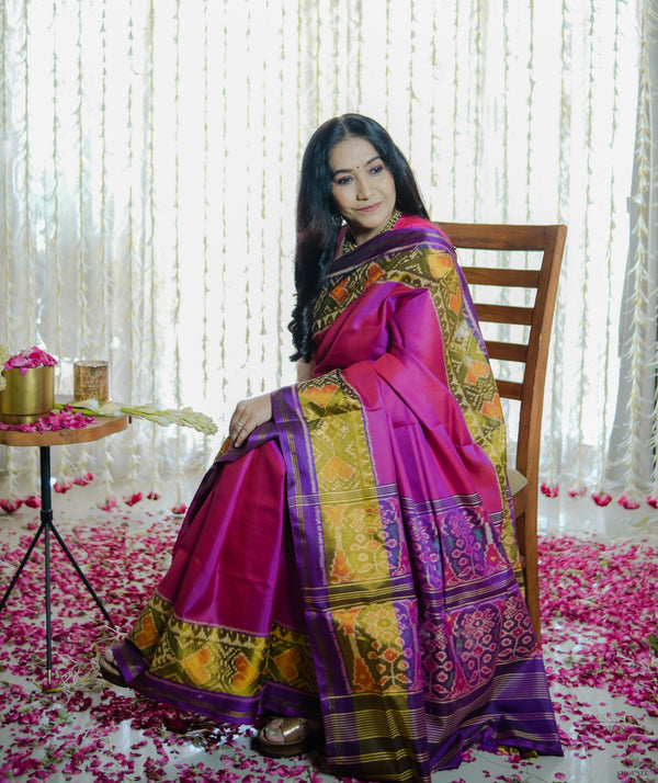 Silk Single Ikat Patola Saree