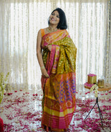 Silk Single Ikat Patola Saree