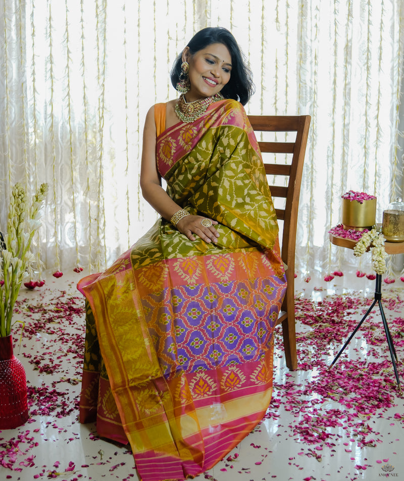 Silk Single Ikat Patola Saree