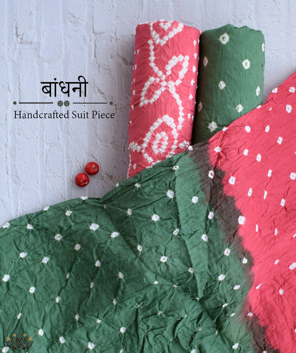 BANDHANI COTTON SUIT PIECE