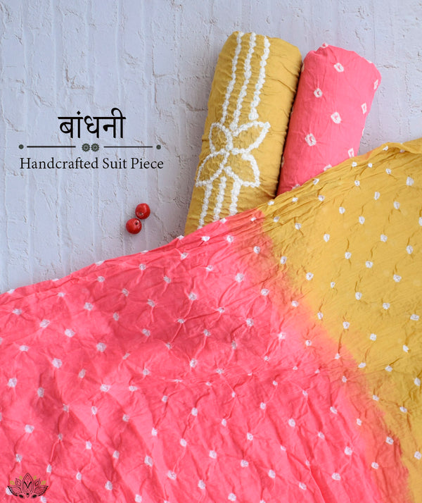BANDHANI COTTON SUIT PIECE