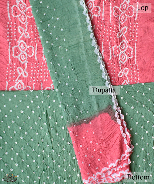 BANDHANI COTTON SUIT PIECE