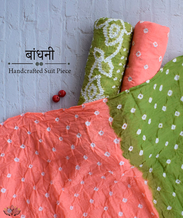 BANDHANI COTTON SUIT PIECE