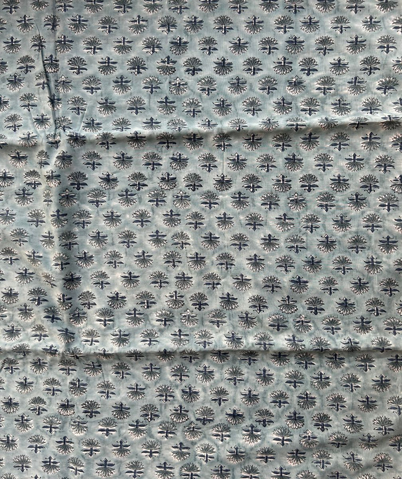 Sanganer Handblock Printed Chanderi Fabric