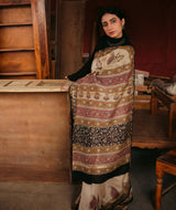 Chanderi Bagru Handblock Printed Saree