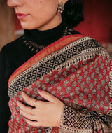 Chanderi Bagru Handblock Printed Saree