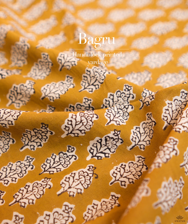Bagru Handblock Printed cotton Fabric