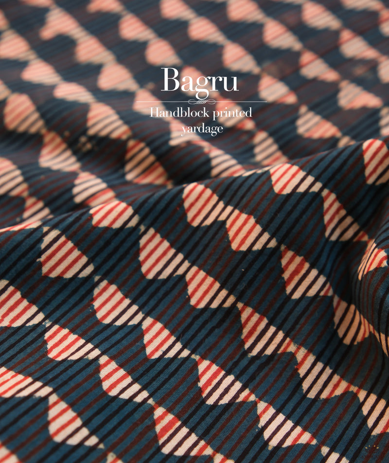 Bagru Handblock Printed cotton Fabric