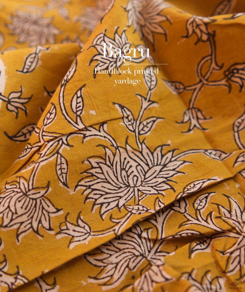 Bagru Handblock Printed cotton Fabric