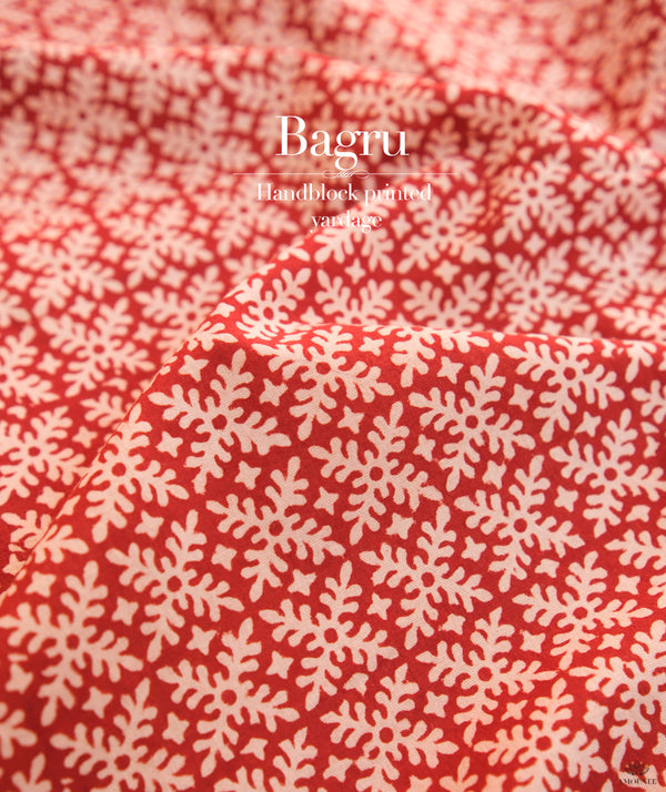 Bagru Handblock Printed cotton Fabric