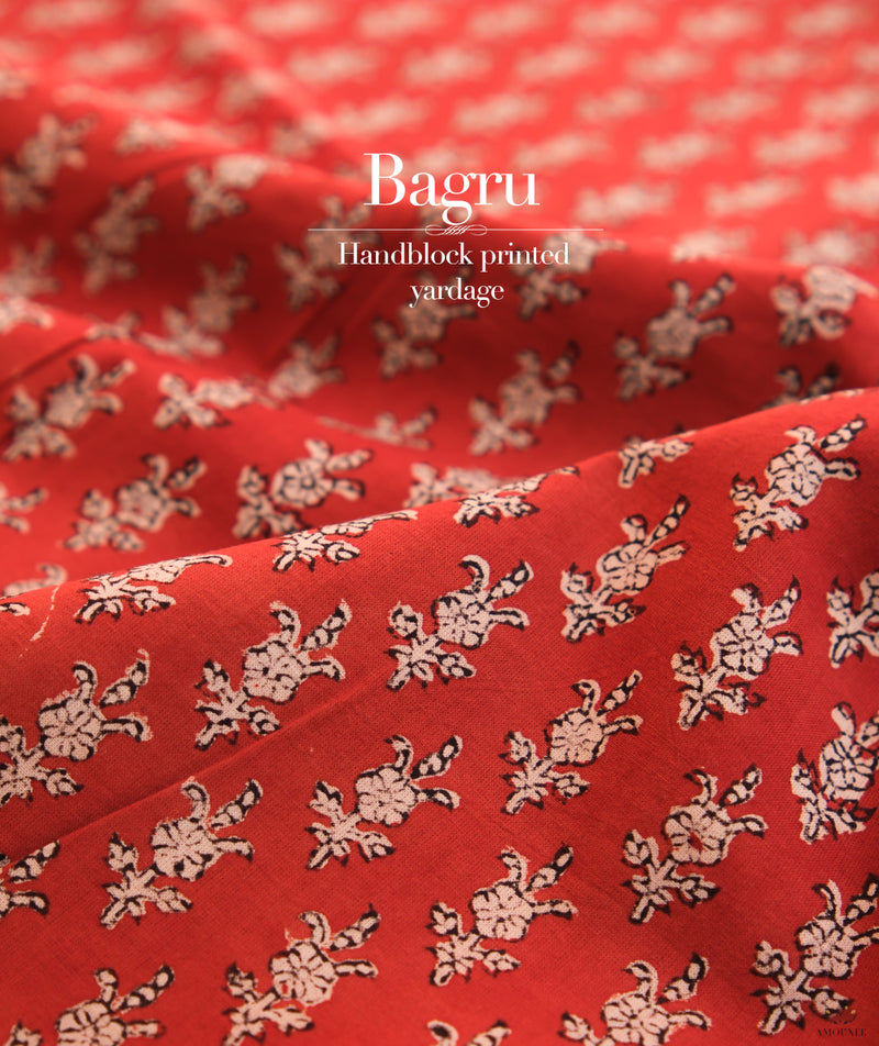 Bagru Handblock Printed cotton Fabric