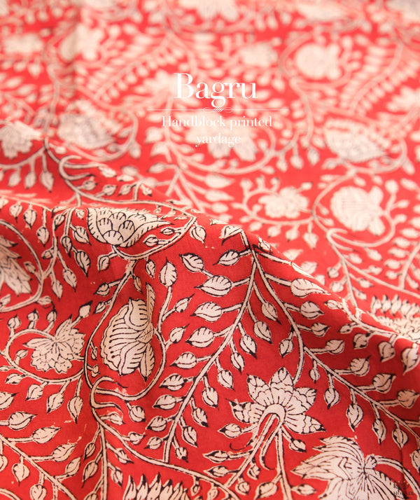 Bagru Handblock Printed cotton Fabric