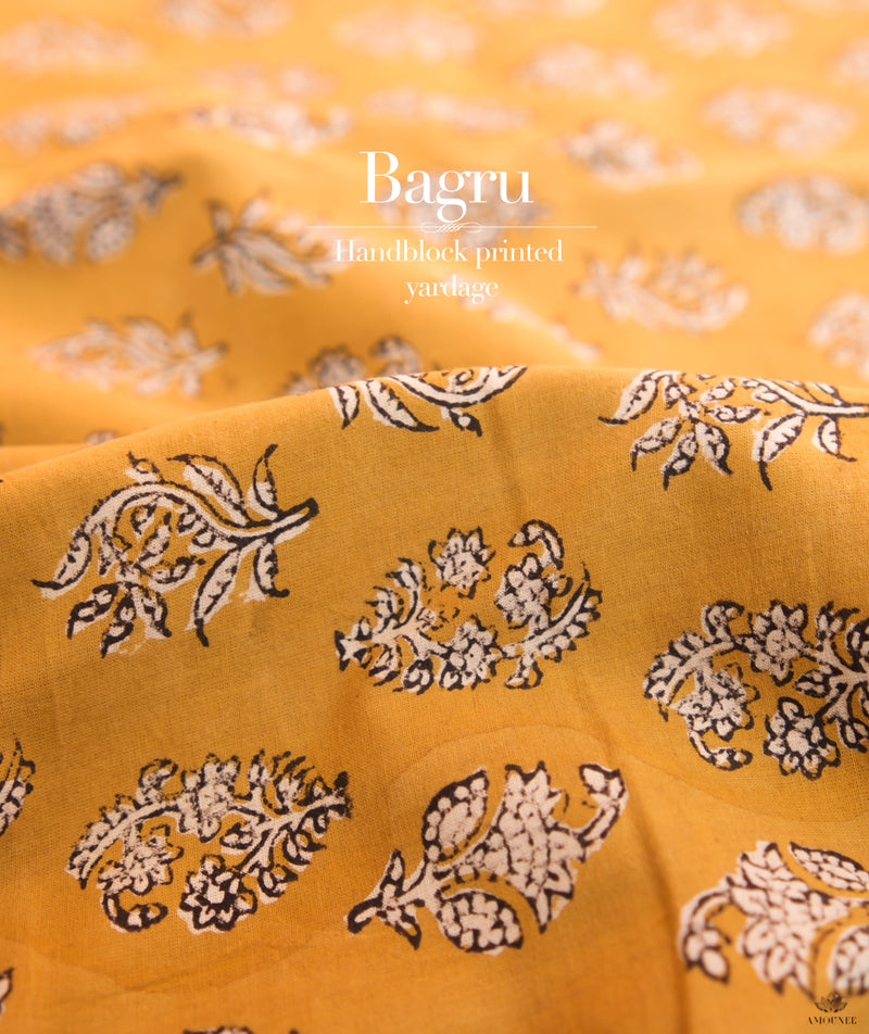 Bagru Handblock Printed cotton Fabric