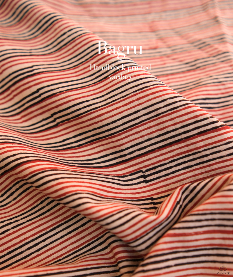 Bagru Handblock Printed cotton Fabric