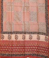 Handblock Printed Bagru Chanderi  Suit