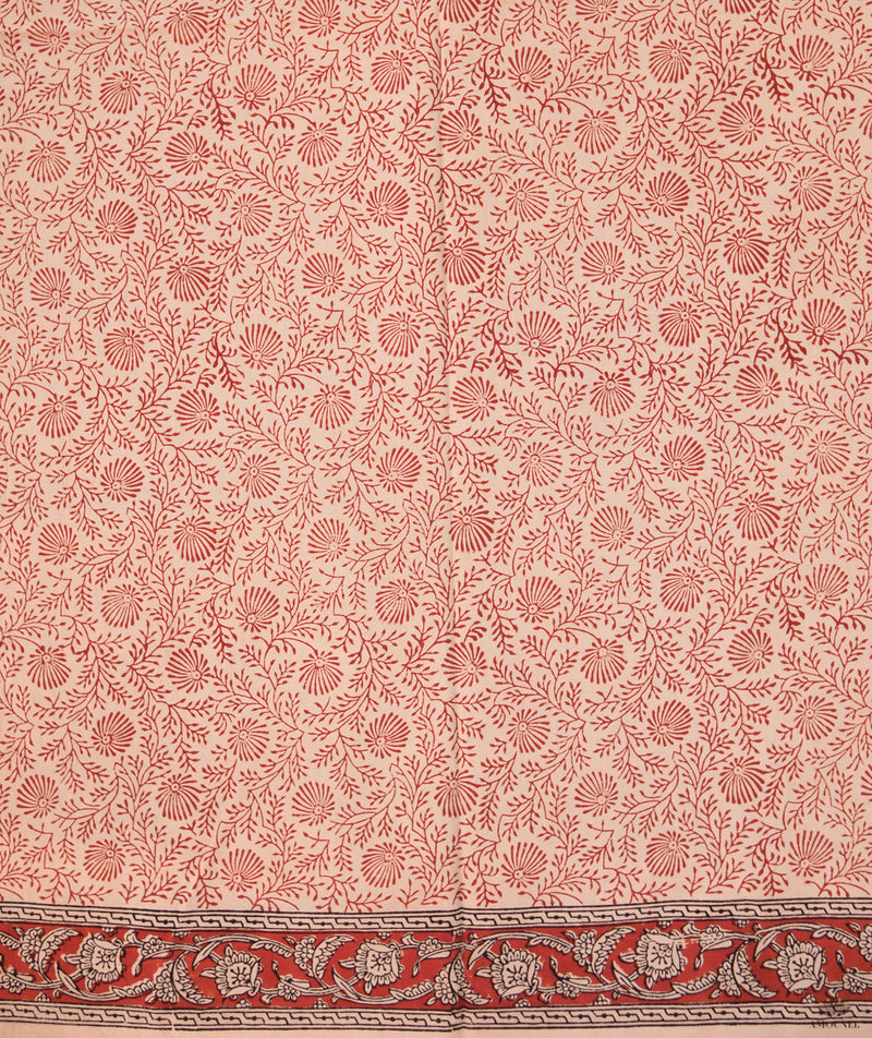 Handblock Printed Bagru Chanderi Suit