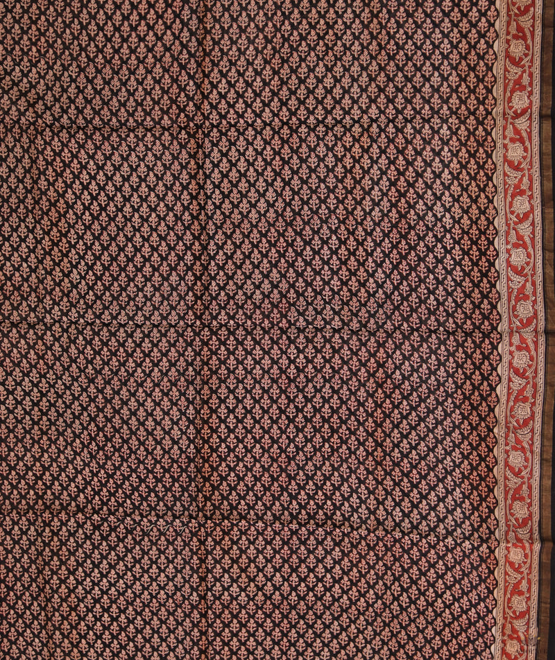 Handblock Printed Bagru Chanderi Suit