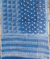 HANDBLOCK PRINTED DABU COTTON SUITS WITH KOTA DUPATTA