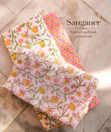 Exclusive Handblock Printed Sanganeer cotton Suits with Kota Dupatta