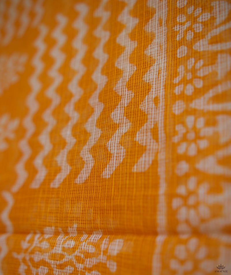 Handblock Printed Kota Dorai Dabu Dupatta